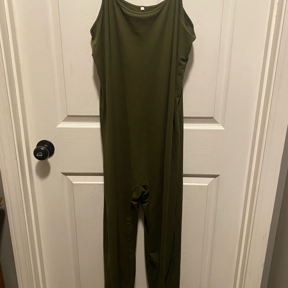 Olive Green Women's Jumpsuit